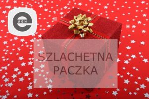 Szlachetna paczka EAIIB baner pudełko prezentowe czerwone