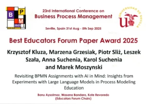 Sukces pracownika WEAIiIB na Konferencji BPM 2025 w Sewilli