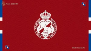 Wisła Kraków baner-czerwone tło