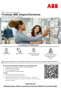 plakat stypendium Fundacja ABB Jürgena Dormanna